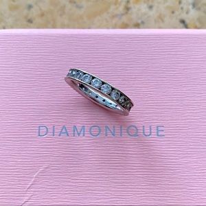 Diamonique 14k Eternity Band